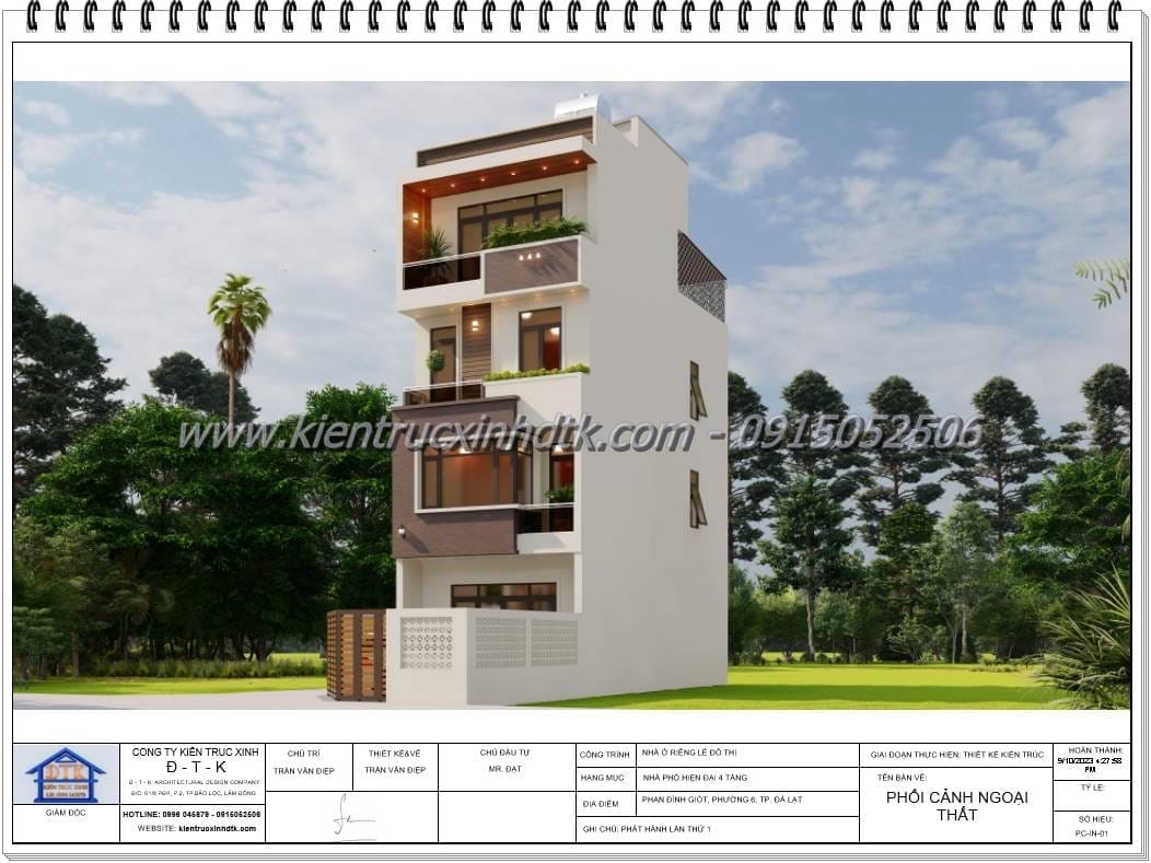 mẫu thiết kế nhà phố đẹp