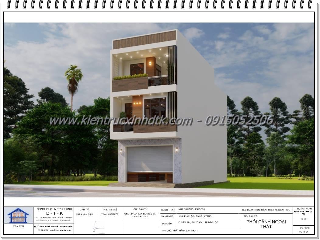 mẫu thiết kế nhà phố đẹp